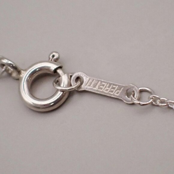 Tiffany & Co. Logo Tear Drop Chain Necklace Pendant Ag 925 Silver 09YH713 - Picture 7 of 9